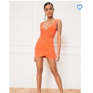 Superdown Vibrant Orange Mini Dress